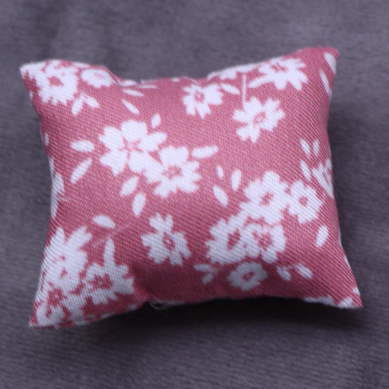 Wholesale 10pcs Dollhouse Doll House Mini Doll Cotton Pillow Sofa Pillow Playhouse Miniature Model Ornaments